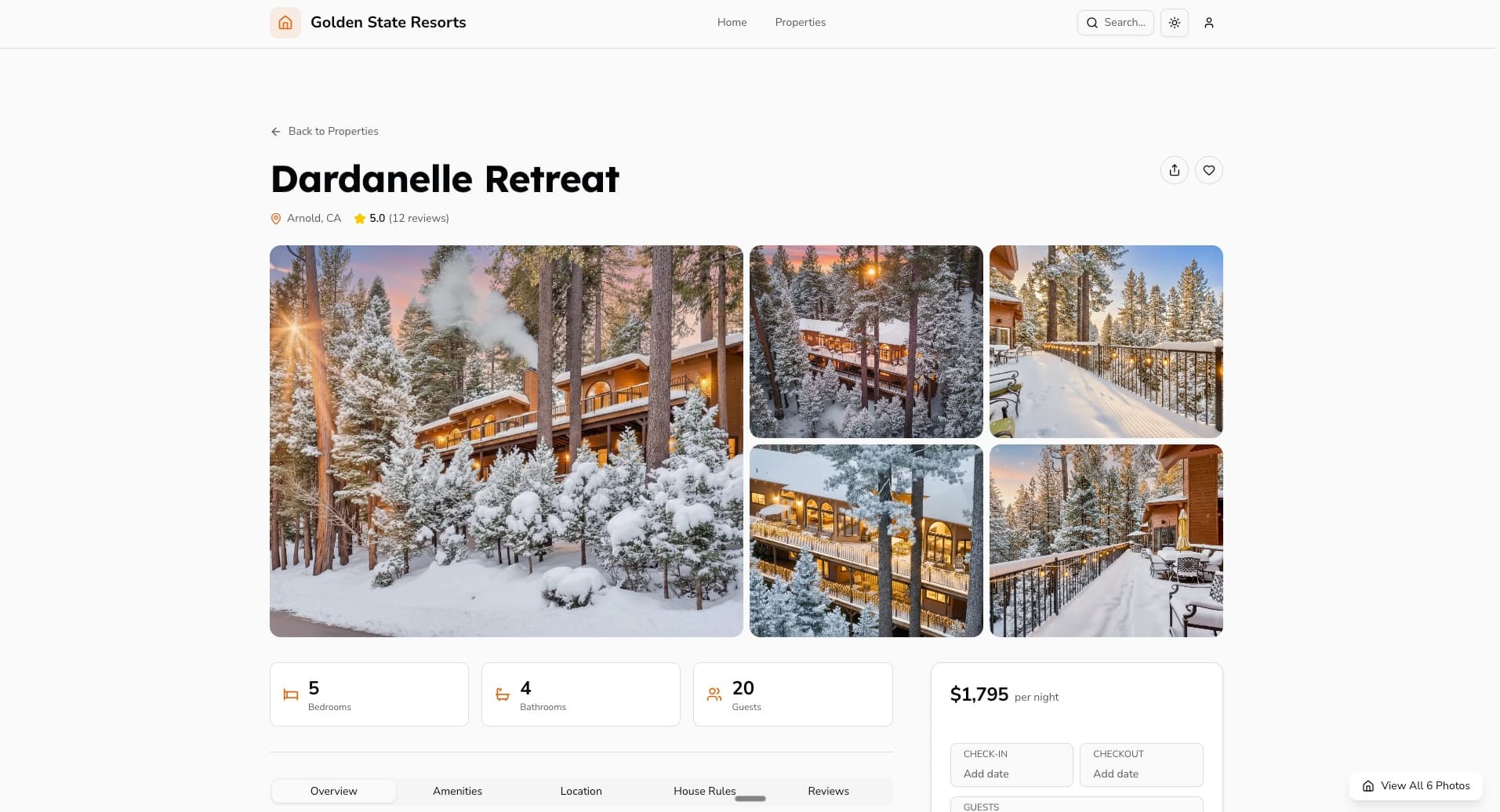 Golden State Resorts Screenshot 2