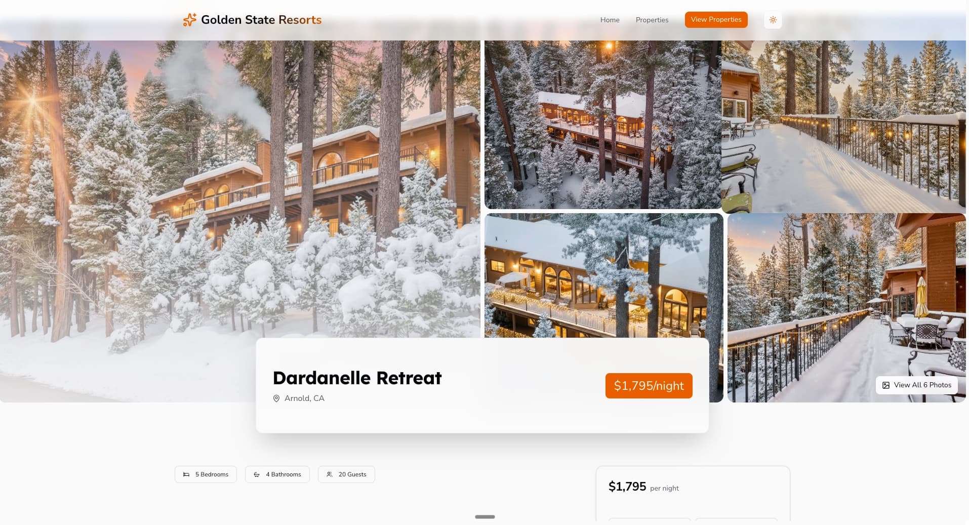 Golden State Resorts Screenshot 4